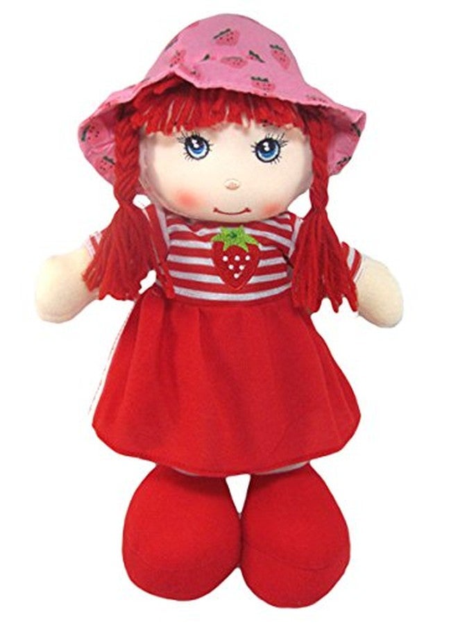 تيكلز دمية وجه مبتسم أحمر من تيكلز، لعبة محشوة ناعمة من القطيفة، هدية مثالية للفتيات في أعياد الميلاد، ديكور منزلي، 35 سم (قد يختلف اللون والتصميم قليلاً) - Image 1